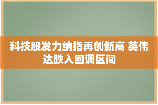 科技股发力纳指再创新高 英伟达跌入回调区间