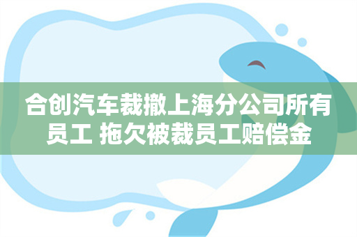 合创汽车裁撤上海分公司所有员工 拖欠被裁员工赔偿金