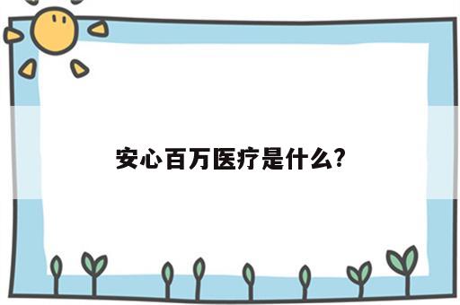 安心百万医疗是什么?