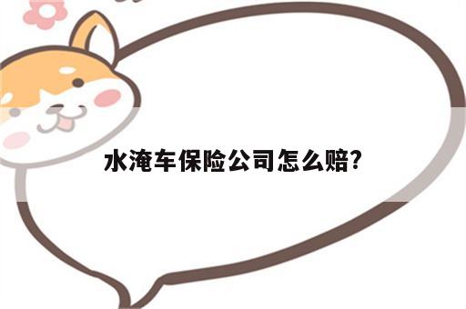 水淹车保险公司怎么赔?