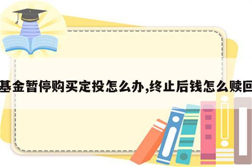 基金暂停购买定投怎么办,终止后钱怎么赎回